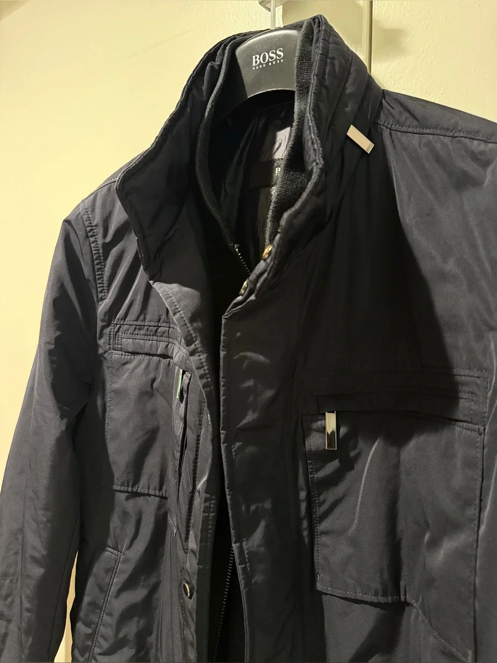 Hugo Boss Calico Men's Military Field Jacket in Dark Navy, 40R